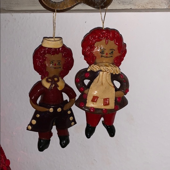 Raggedy Ann One Of A Kind Ornaments 2 Piece🎄 - Picture 7 of 8